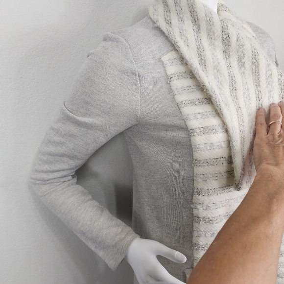 Lucky Wool Gray Boho Open Long Cardigan Size M - Picture 13 of 13